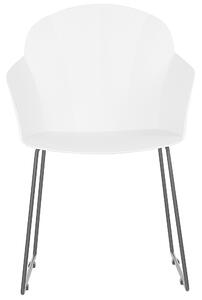 Sada 2 bílých jídelních židlí SYLVA