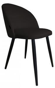 Moderní čalouněná židle Frozen černé nohy Magic velvet 19