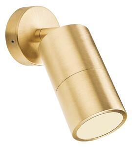 Redo Venkovní nástěnné LED svítidlo STAKE, 1xGU10, v. 17,5 cm, IP65 Barva: Mosaz