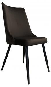 Moderní čalouněná jídelní židle Sunny černé nohy Magic velvet 31