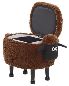Zvířecí stolička hnědá s úložným prostorem SHEEP