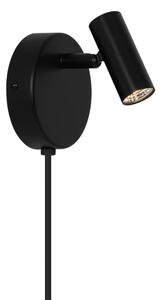 Nordlux Nástěnné LED svítidlo OMARI černé 3,2W, v. 10 cm, 2700K