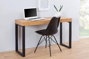 Kancelářský stůl Oulef, 120 cm, černý/dub