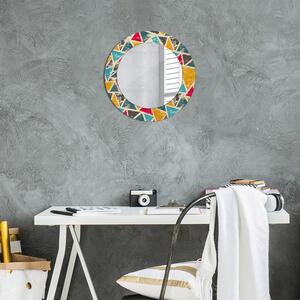 Kulaté dekorační zrcadlo na zeď Retro složení