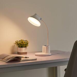 Stolní LED lampa Lindby Zephyra, bílá, CCT, stmívatelná