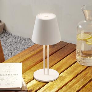 Nabíjecí stolní lampa Lindby LED Janea TWIN, bílá, kovová