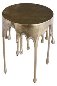 Noble Home Zlatý hliníkový odkládací stolek Lussig, 51 cm