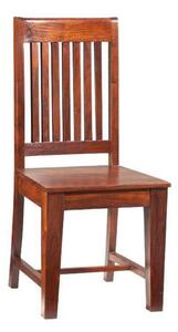 CAMBRIDGE Židle se širokým opěradlem, akácie, nugát, masivní dřevo sada 6 kusů