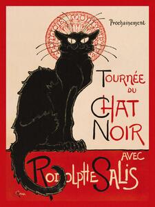 Obrazová reprodukce Tournée Du Chat Noir in Red (The Black Cat) - Théophile Steinlen, (30 x 40 cm)