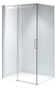 BPS-koupelny Obdélníkový sprchový kout HYD-OK203B 110x80 bílá/transparent - bez vaničky