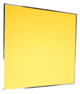 VYLEN Pěnová nástěnka s hliníkovým rámem 100 x 100 cm Žlutá, 1000 mm x1000 mm