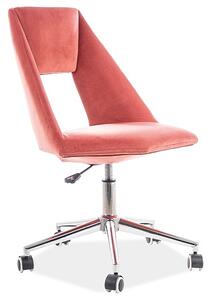 SIG Kancelářská židle PAX velvet růžová