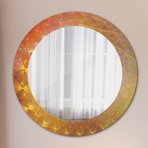 Kulaté zrcadlo s potiskem Spirálová abstrakce