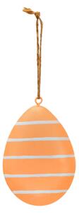 Závěsné kovové vajíčko PASTEL EGG - více barev Barva: Oranžová
