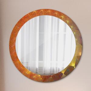 Kulaté zrcadlo s potiskem Spirálová abstrakce