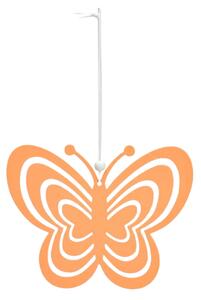 Závěsný kovový motýl PASTEL BUTTERFLY - více barev Barva: Oranžová