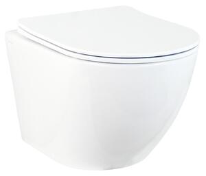Hydroland Závěsná WC mísa se SoftClose sedátkem Karat, bílá