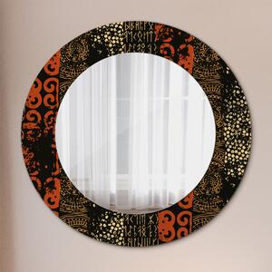 Kulaté zrcadlo s potiskem Grunge Abstract vzorec