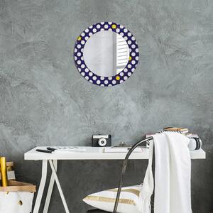 Kulaté dekorativní zrcadlo na zeď Retro tečky