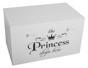 Adk Box na hračky Poqutio s nápisem pro princezny černý