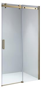BPS-koupelny Posuvné sprchové dveře HYD-PD03D 120 zlaté/transparent pro instalaci do niky - bez vaničky