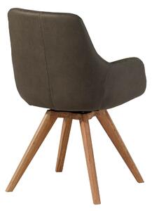 TACOMA Otočná židle divoký dub, 56x60x87, zelená