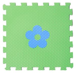VYLEN Minideckfloor s kytkou Barevná kombinace: Zelený s modrou kytkou