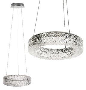 Toolight Toolight, LED závěsné osvětlení 28cm, 12W, 4000K, MS003-CP, chromová, OSW-09613