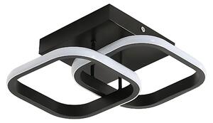Toolight Toolight, LED stropní svítidlo 23x23cm, 22W, 3000K, LHJ074-C, černá matná, OSW-50034