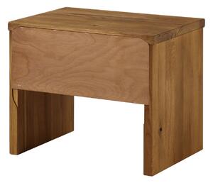 JANGALI Noční stolek divoký dub, 50x35x40, tabák olejovaný