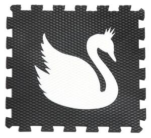 VYLEN Minideckfloor Labuť Světle šedý s bílou labutí