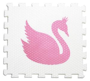 VYLEN Minideckfloor Labuť Růžový s bílou labutí
