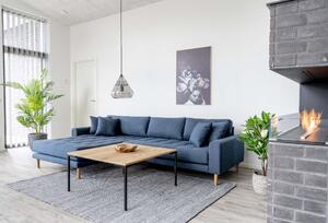 House Nordic Pohovka Lido Lounge (Pohovka vlevo v tmavě modré barvě se čtyřmi polštáři\nHN1003)