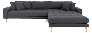 House Nordic Lido Lounge Sofa (Pohovka vpravo v tmavě šedé barvě se čtyřmi polštáři\nHN1002)