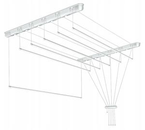 Erga, stropní věšák na sušení prádla 6x80 cm, bílé, ERG-SEP-10SUSSUF6PP08