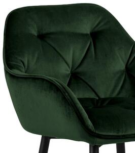 Barová židle Brooke Tmavě Zelená