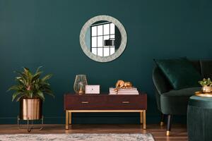 Kulaté dekorační zrcadlo na zeď Lehký vintage vzor