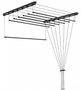 Erga Erga, stropní věšák na sušení prádla 7x90 cm, černá, ERG-SEP-10SUSSU7PCZ90