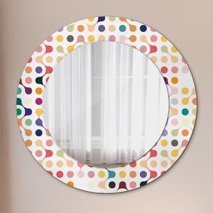 Kulaté dekorační zrcadlo Bezešvé vícebarevné