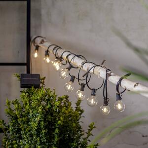 STAR TRADING LED solární světelná řetěz Globe Mini, 10 žárovek, 270 cm, 3000 K, Černá, Plast