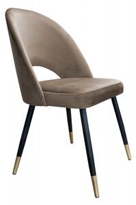 Moderní jídelní židle Lovikka černo-zlaté nohy Magic velvet 39