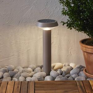 STAR TRADING LED solární zahradní svítidlo Casa, béžové, výška 45 cm, Krémová / jantar, Nerezová ocel, Moderní, Venkovní bodové svítidlo / zabodnuté do země