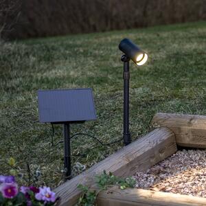 STAR TRADING LED bodovka solární Powerspot 53 cm, 250 lm, černá, s kolíkem do země, Černá, Plast, Moderní, Venkovní bodové svítidlo / zabodnuté do země