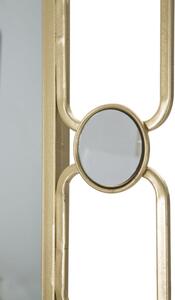 Zlaté nástěnné zrcadlo Mauro Ferretti Glore, 71x2x102 cm