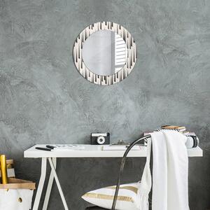 Kulaté dekorační zrcadlo Pruhovaný vzor