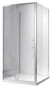 BPS-koupelny 3-stěnný obdelníkový sprchový kout HYD-OK23D 100/dveře x 90/zástěna cm, chrom - bez vaničky