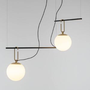 Skleněná závěsná lampa Artemide nh S3 2, dvoubarevná