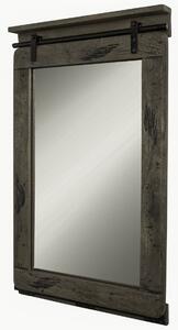 IRON Zrcadlo mango 60x8x100 šedé, lakované
