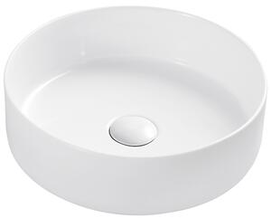 Hydroland Keramické umyvadlo na desku Bella ø35,5 cm, bílé