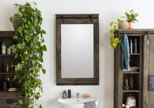 IRON Zrcadlo Mango 65x6x110 šedé, lakované